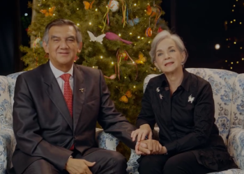 Américo Villarreal y su esposa Maria de Villarreal comparten mensaje de paz y esperanza para Tamaulipas